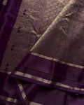 Burgundy wine Silk Saree